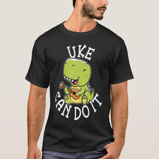 Camiseta Cute Uke Can Do It Ukulele Player (Frente)