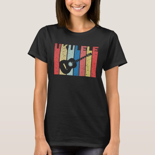 Camiseta Cute Uke Tees  Ukulele Player (Frente)