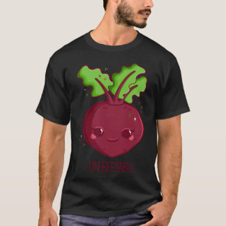Camiseta Cute Un-Beetable Happy Kawaii Beet