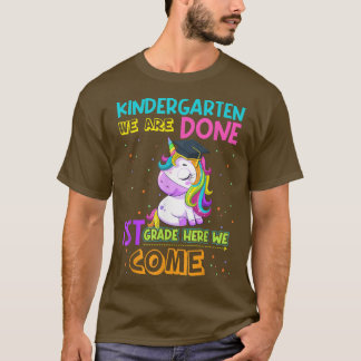 Camiseta Cute Unicorn Kindergarten Graduate Graduation Magi