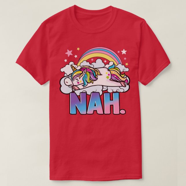 Camiseta Cute Unicorn Nah (Frente do Design)