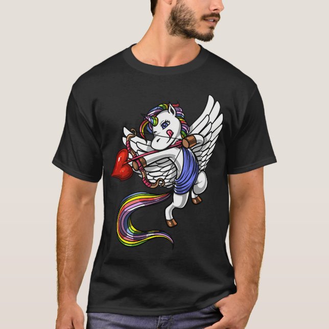 Camiseta Cute Unicórnio Cupido (Frente)