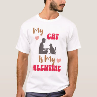 Camiseta Cute Valentine gift ideas for Cat Lovers