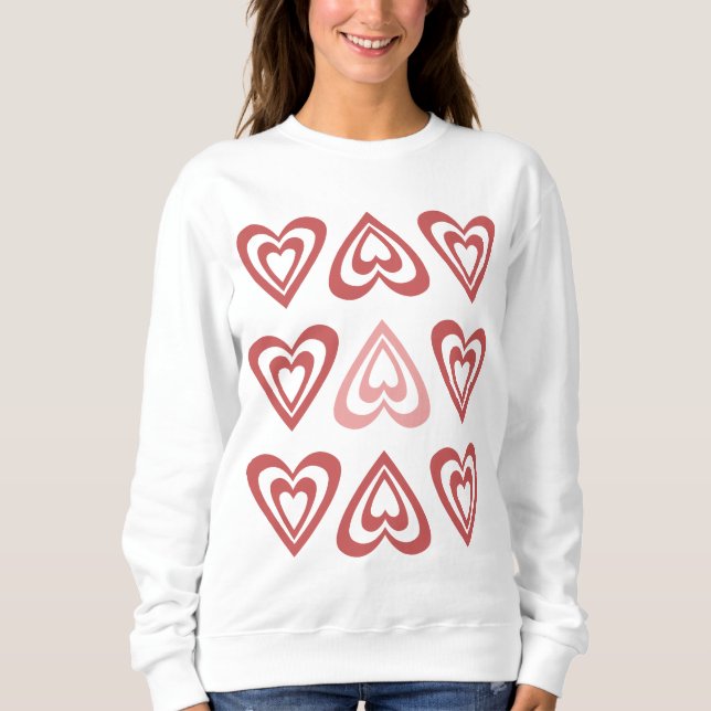 Camiseta Cute Valentine Hearts – Love & Romance Design (Frente)