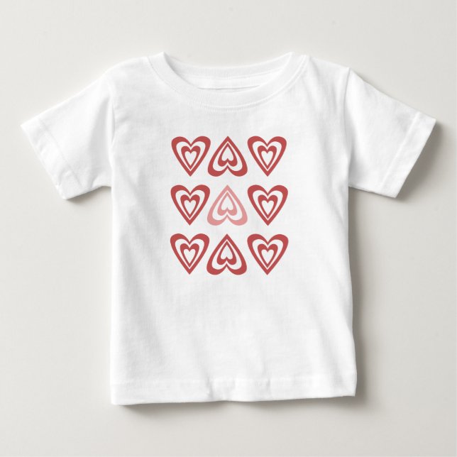 Camiseta Cute Valentine Hearts – Love & Romance Design (Frente)