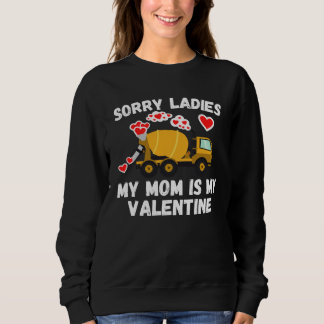 Camiseta Cute Valentine s Day Son  Cement Mixer Kids Boys