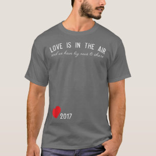 Camiseta Cute Valentine's Day Pregnancy Announcement  2017 