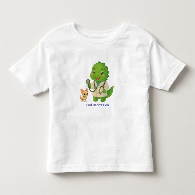 Camiseta Cute Vet Dinosaur – Dino Jobs (Frente)