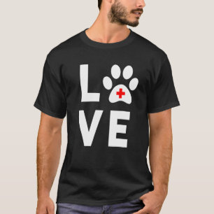 Camiseta Cute Veterinary I Love Animal Vet Tech Gift Idea