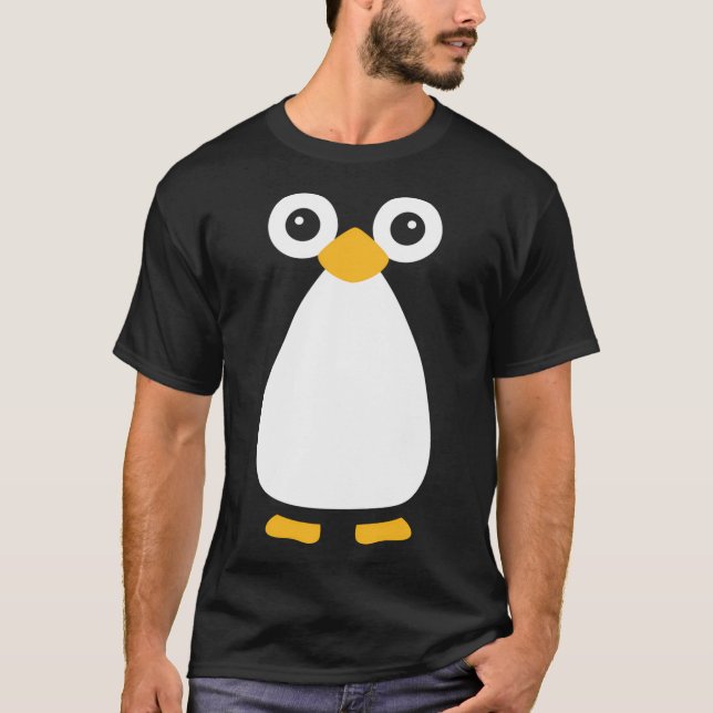Camiseta Cute Vetor Penguin (Frente)