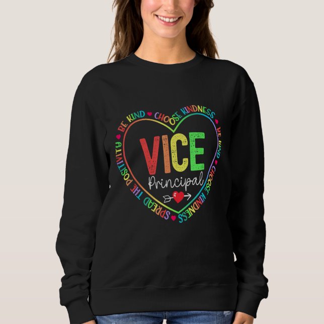 Camiseta Cute Vice Principal Rainbow Appreciation Week Back (Frente)