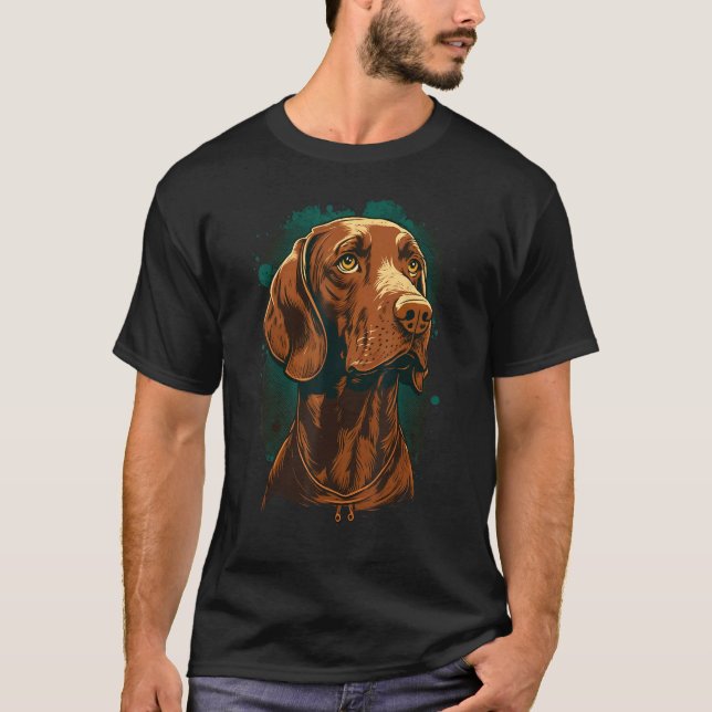 Camiseta Cute Vizsla Dog on Vizsla Lover (Frente)