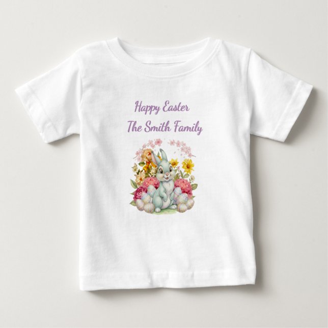 Camiseta Cute Water Color Easter (Frente)