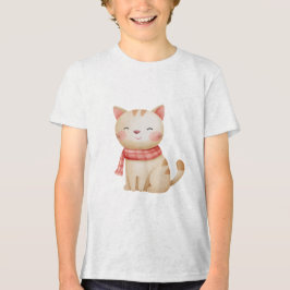 Camiseta Cute Watercolor Baby Cat Nursery Illustration