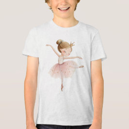 Camiseta Cute Watercolor Ballerina Girl Princess Swan Lake