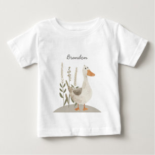 Camiseta Cute Watercolor Goose Baby T Shirt