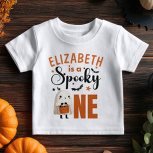 Camiseta Cute Watercolor Halloween Ghost Spooky Um Nome