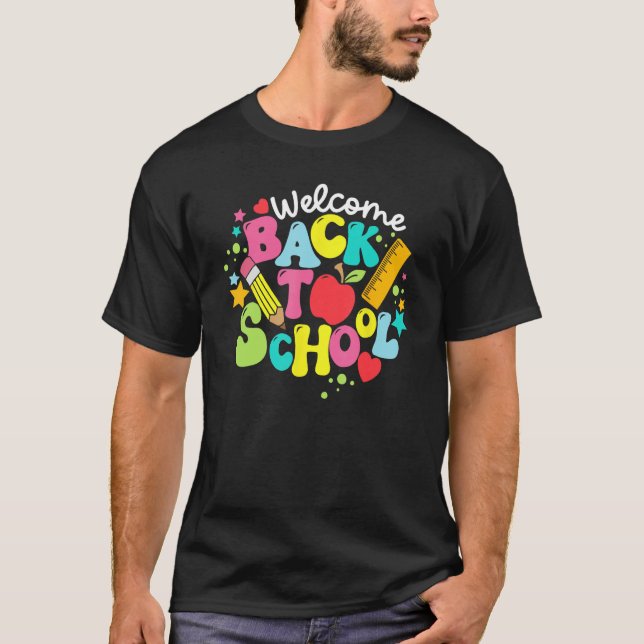 Camiseta Cute Welcome Back To School Class Teaching Student (Frente)
