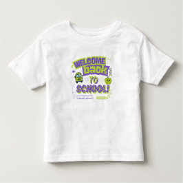 Camiseta Cute Welcome Back To School Purple Green