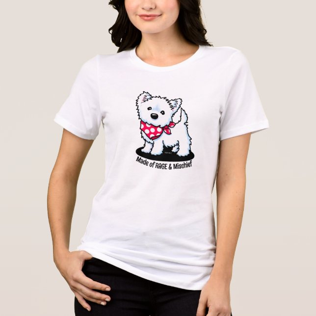 Camiseta Cute Westie KiniArt (Frente)