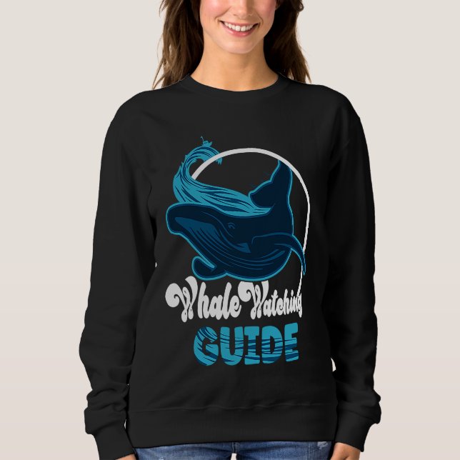 Camiseta Cute whale watching Guide (Frente)