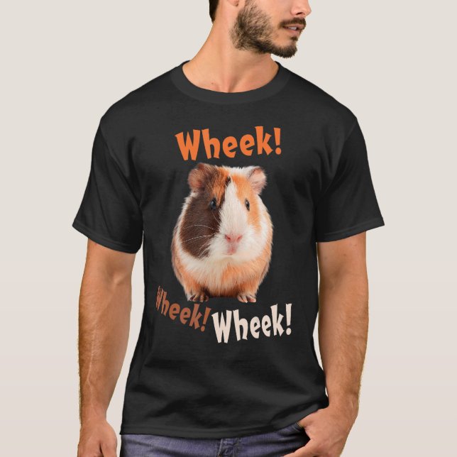 Camiseta Cute Wheek Wheek Guiné Pet Owner (Frente)