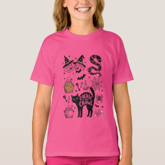 Camiseta Cute Witchy Cat & Magic Halloween Girls T