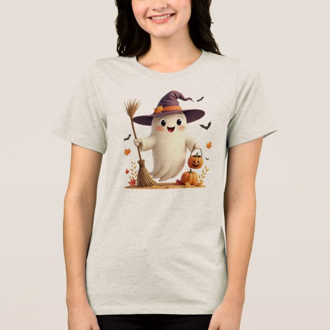 Camiseta Cute Witchy Halloween (Frente)