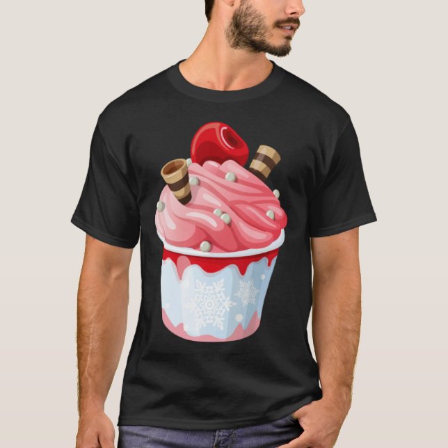 Camiseta Cute  with  Motif Ice Cream (Frente)