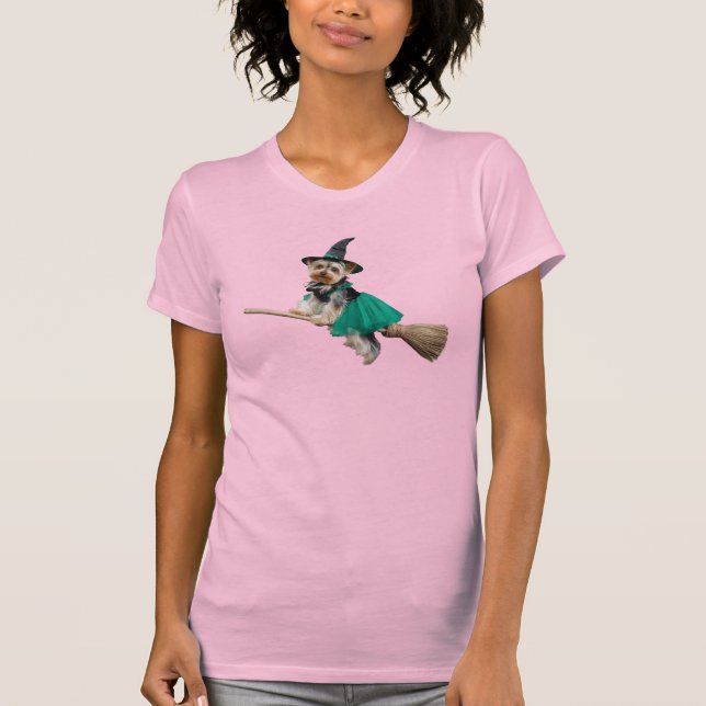 Camiseta Cute Yorkie Halloween (Frente)
