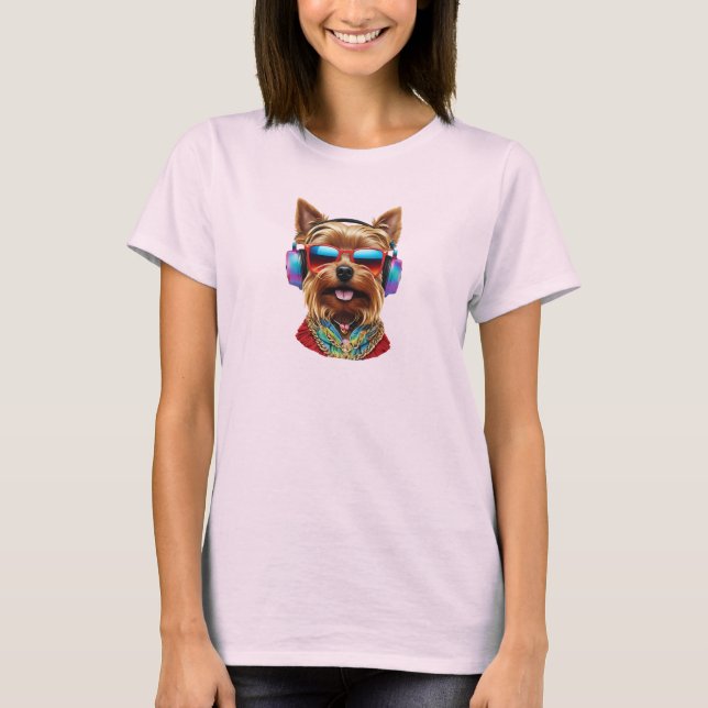 Camiseta Cute Yorkie Jam (Frente)