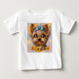 Camiseta Cute Yorkie Kawaii