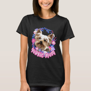 Camiseta Cute Yorkie mãe Yorkshire Terrier Dog Owner Lover