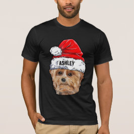 Camiseta Cute Yorkshire Terrier Christmas Hog Big