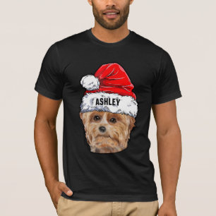 Camiseta Cute Yorkshire Terrier Christmas Hog Big