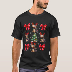Camiseta Cute Yorkshire Terrier Dog Lover Coquette Red Arco