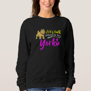 Camiseta Cute Yorkshire Terrier Vamos Falar Sobre Meu Yorki