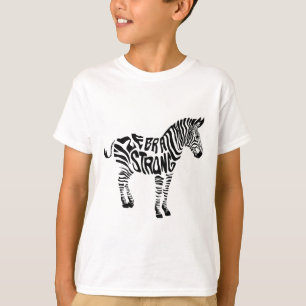 Camiseta Cute Zebra Strong Ehlers Danlos Sindrome Sensibili