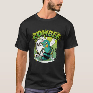 Camiseta Cute Zombee Zombie Bee Guarda o Custo do Grupo Hal