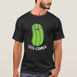 Camiseta Cutecumber Engraçado Pepino Escuro BG