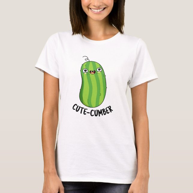 Camiseta Cutecumber Funny Cucumber Pun (Frente)