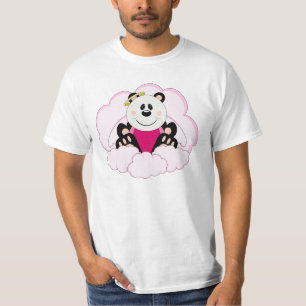 Camiseta Cutelyn Baby Girl Angel Panda Bear Sobre Nuvens