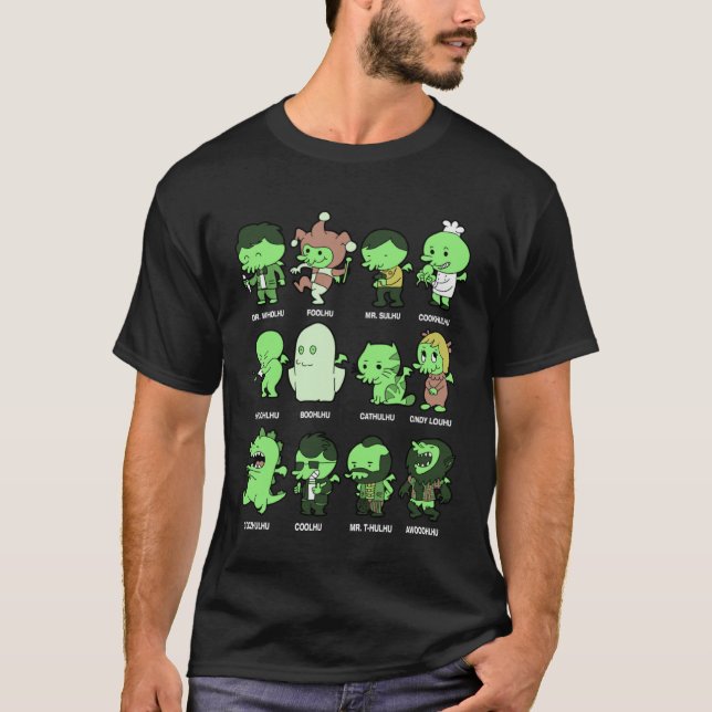 Camiseta Cutes Cthulhus Mythos Cosplay Artwork (Frente)