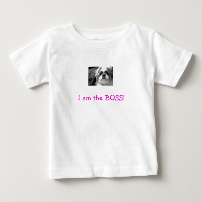 Camiseta cutesieb&w, eu sou o chefe! (Frente)