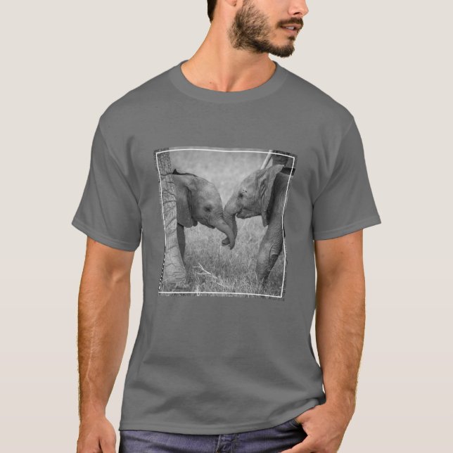 Camiseta Cutest Baby Animals | Baby Elephants Greeting (Frente)