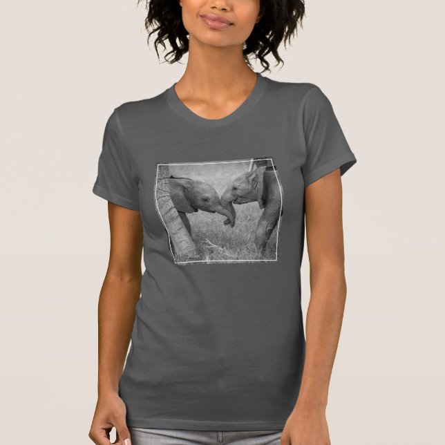 Camiseta Cutest Baby Animals | Baby Elephants Greeting (Frente)