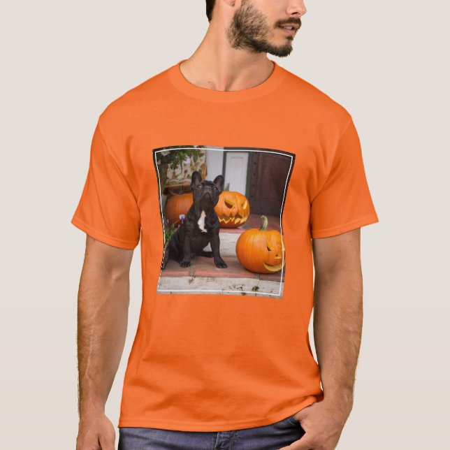 Camiseta Cutest Baby Animals | French Bulldog Halloween (Frente)