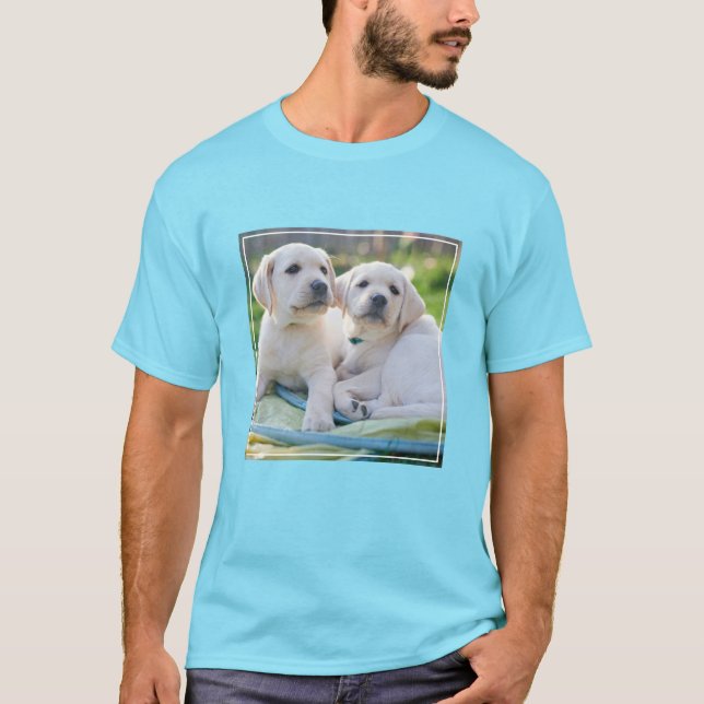 Camiseta Cutest Baby Animals | Yellow Labrador Retrievers (Frente)