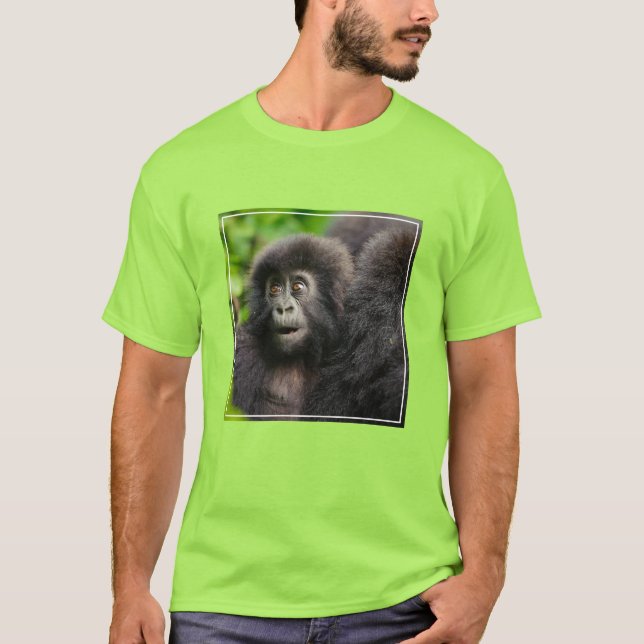 Camiseta Cutest Baby Animals | Young Mountain Gorilla (Frente)