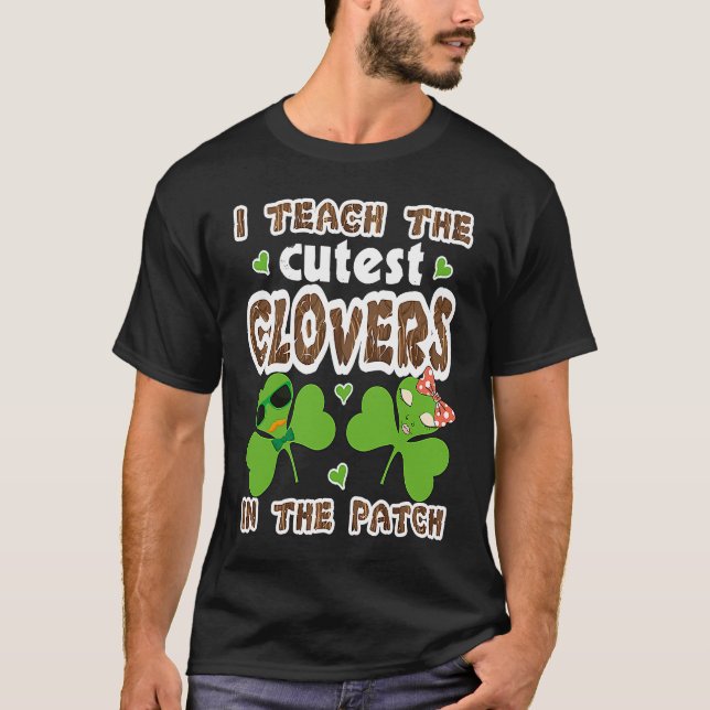 Camiseta Cutest C in the Patch Teacher Kids St Patricks Day (Frente)